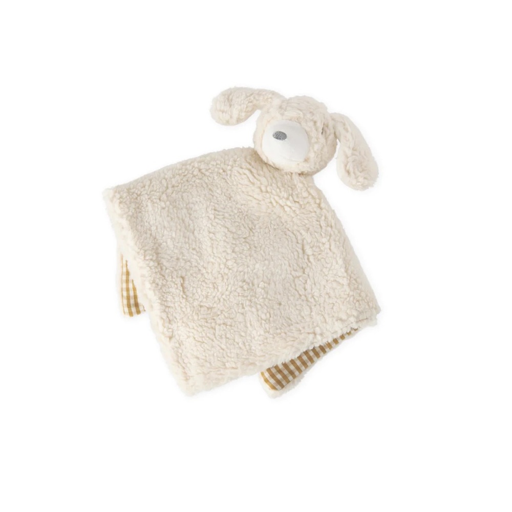 Cream Plush Bunny Security Blanket